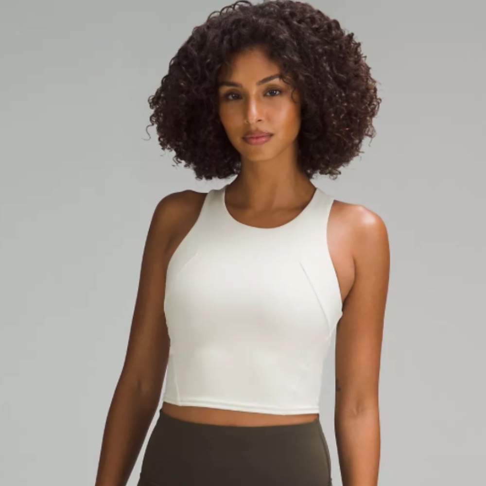 Lululemon Cropped Tank sz 4 BONE - Picture 2 of 5